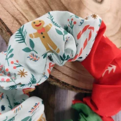 Sale Weihnachtsscrunchie GINGER JOY für den Adventskalender oder Nikolaus | Haargummi, Haarband | RÄUBERKIND Weihnachtsaccessoires