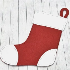 Discount Weihnachtssocke als Gutscheinverpackung – Handarbeit aus 300 g/m² Fotokarton, ca. 14 × 11 cm Geschenkverpackungen
