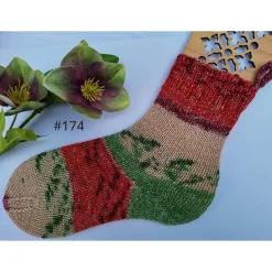 Nikolausstiefel|blamues Handarbeiten Weihnachts-Socke, Geschenksocke, Wichtelgeschenk - Ein Stück ! #172-174