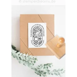 Weihnachtsstempel|Stempeldreams Weihnachtsstempel - Frohe Weihnachten - personalisierter Text - außergewöhnliches Motiv | 1127