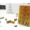 Online Weihnachtsstempel "erst eins dann zwei dann drei dann vier" für Geschenketiketten, Geschentüten, Weihnachtspost Weihnachtsstempel