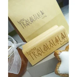 New Weihnachtsstempel "lustig lustig tralalalala" für Geschenketiketten, Geschentüten, Weihnachtspost oder Weihnachtgeschenke Weihnachtsstempel