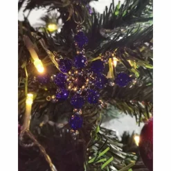 New Weihnachtssterne - Adventssterne - Sternanhänger als Schmuck, auch für den Weihnachtsbaum, Klein, Blau Baumschmuck