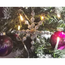Baumschmuck|Bling Bling Horse Dreams Weihnachtssterne - Adventssterne - Sternanhänger als Schmuck, auch für den Weihnachtsbaum, Gross, Crystal