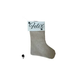 Sale Weihnachtsstrumpf, Weihnachtssocke, Nikolausstiefel personalisiert Nikolausstiefel
