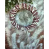 Sale Weihnachts-Türkranz Wandkranz Engelsflügel silber Weidenkranz 30cm Weihnachtsdeko