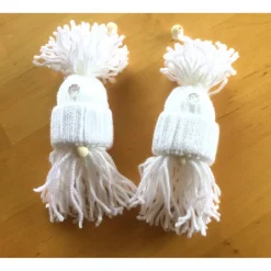 Weihnachtsdeko|HOBBYHAUS Weihnachtswichtel Gnome 2er Set in weiß handgemacht von