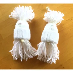 Weihnachtsdeko|HOBBYHAUS Weihnachtswichtel Gnome 2er Set in weiß handgemacht von
