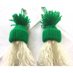 Best Weihnachtswichtel Gnome 2er Set in grün-hellbeige von Weihnachtsdeko