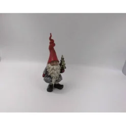 Bastelzubehör|SaBienchenshop Weihnachts-Wichtel Weihnachtsmann Set im Weihnachtslook – 2er Set Dekofiguren aus Resin zum Basteln & Dekorieren
