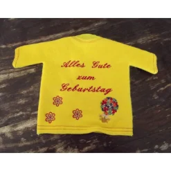 Hot Weinkleid bzw. Weinshirt Geschenkverpackung einer Wein- oder Sektflasche mit personalisierbarer Stickerei Geschenkverpackungen