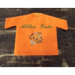 Geschenkverpackungen|by Kati MFJ Weinkleid bzw. Weinshirt Geschenkverpackung einer Wein- oder Sektflasche mit personalisierbarer Stickerei