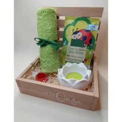 Beauty & Wellness|Nikis Kreativwelt Wellness Geschenkbox I Kleine Auszeit I Badezusatz und Kerze I Geschenkidee I Entspannung I Muttertag I Valentinstag