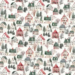 Best Westfalenstoffe Trondheim Häuser Baumwolle Digitaldruck 0,5m Weihnachtsstoffe