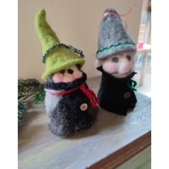 Weihnachtsdeko|GIDDIS FILZBOUTIQUE Wichtel 2er-Set, handgefilzt