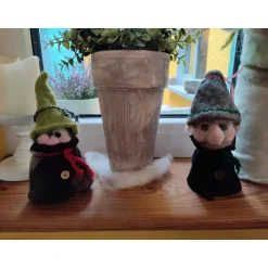 Weihnachtsdeko|GIDDIS FILZBOUTIQUE Wichtel 2er-Set, handgefilzt