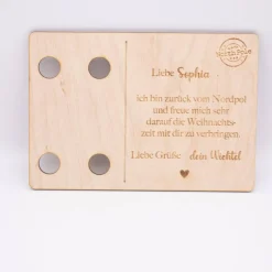 Wichtelzauber|SandavDesigns Wichtelkarte aus Holz