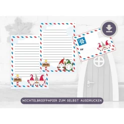 Adventskalender|Herzblutmaedl Wichtelpost | Wichtelbriefe | Wichtel Briefpapier | Vorlage Wichtelpost | Weihnachtswichtel | Wichteltür | Weihnachtspos