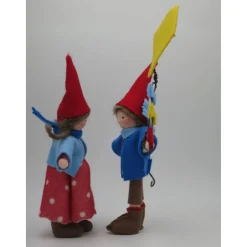 Wichtelpärchen mit Drachen - Herbst - Blumenkind - Jahreszeitentisch - Waldorf Art - Art.Nr. HE42 Herbst