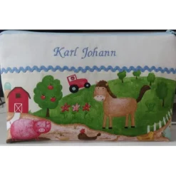 Sale Wickeltasche 'Bauernhof' individualisierbar, Geschenk Geburt, Taufe Geschenke