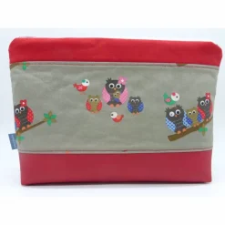 Best Wickeltasche Eulenfamilie mit wasserabweisendem Kunstlederboden individualisiert Geschenke