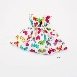 Wiederverwendbarer Geschenkbeutel aus Baumwolle mit Schmetterlingen, 30 x 21 cm – Frühling für Deine Geschenke Geschenkverpackungen