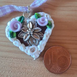 Clearance Wiesn  Wasen Edelweiss Hirsch Lebkuchenherz Kette – Handgemachter Schmuck fürs Oktoberfest & Trachten Trachtenschmuck