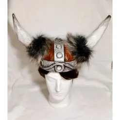 Best Wikinger Helm, ca.57/ 58 cm Kopfumfang, Verkleidung, Fasching, Karneval, Halloween, Rollenspiel, Maskerade Haarschmuck & Kopfputz