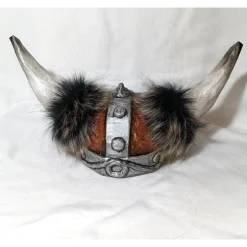 Haarschmuck & Kopfputz|DittesDIESundDAS Wikinger Helm, ca.52/ 53cm Kopfumfang, Verkleidung, Fasching, Karneval, Halloween, Rollenspiel, Maskerade