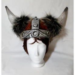 Haarschmuck & Kopfputz|DittesDIESundDAS Wikinger Helm, ca.52/ 53cm Kopfumfang, Verkleidung, Fasching, Karneval, Halloween, Rollenspiel, Maskerade