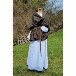 Kostüme Für Erwachsene|Toraxacum Wikinger Leinen Kleid, used look, Unterkleid Mittelalter, Leinenkleid, stone washed, Cosplay, LARP,