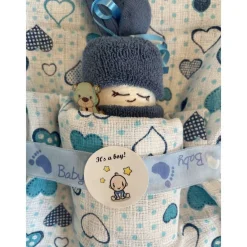 Windelbaby It's a boy – Handgemachtes Geschenk zur Geburt für Jungen, Zugabe zum Geldgeschenk Geldgeschenke