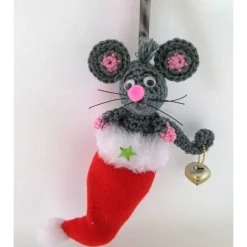 Sale Winter Weihnachten Advent-Hängedeko-Maus oder Elch-Sprungfeder Wackelaugen Weihnachtsdeko