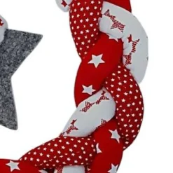 Sale Winterlicher Tür Kranz mit Wichtel in rot und weiß Weihnachtsdeko