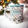 Weihnachtsgeschenke|Verzückt & Verplottet Wintertasse, bedruckte 3D Optik Schneemänner Schneemann bauen