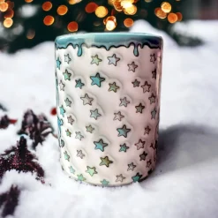 Weihnachtsgeschenke|Verzückt & Verplottet Wintertasse, bedruckte 3D Optik Schneemänner Schneemann bauen