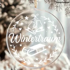 New Wintertraum saisonaler Aufkleber Fensterbild für die Weihnachts- und Adventszeit Sticker & Aufkleber