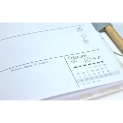 Discount Wochenkalender & Terminplaner 2025 A5 Wochenübersicht / Tagesübersicht / Tagebuch personalisiert royalblau Geschenke