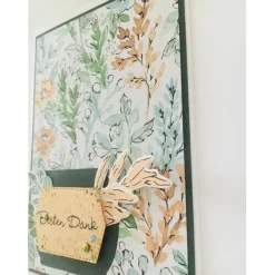 Danksagungskarten|UniKart Wunderschön Florale   Danke Karte Handgefertigt mit Stampin'Up!