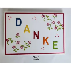 Best Wunderschöne  bunte  Danke Karte Handgefertigt mit Stampin'Up! Danksagungskarten