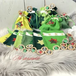 Adventskalender|Das Meisterstückle XXL Adventskalender Säckchen 2023 selber füllen Geschenkbeutel handgefertigt