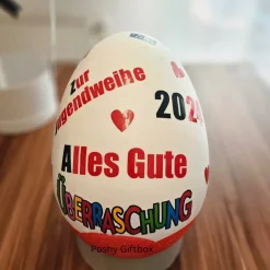 Geschenke|Poshy Giftbox XXL Überraschungsei/Überraschungsei Geschenk Jugendweihe/Taufe/Erstkommunion/Geburtstag /Ü-Ei /Geschenk Jugendweihe