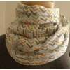 Discount XXL Dreiecktuch mit großer Öse / Musselin Double Gauze glatt /  Zik Zak old Green / Schaltuch / Halstuch/ Wickelschal Accessoires