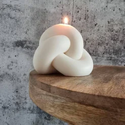 Clearance XXL Knotenkerze - Stylisch und Ästhetisch I Handgefertigte I Sojawachskerze I Geschenkidee I Wohnkultur Tischdekoration