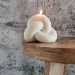 Clearance XXL Knotenkerze - Stylisch und Ästhetisch I Handgefertigte I Sojawachskerze I Geschenkidee I Wohnkultur Tischdekoration