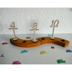 Dekoration|Hübsches Aus Holz Zahlenstecker für Geburtstagsringe / Geburtstagskränze / Geburtstagsbretter