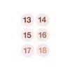 Bastelzubehör|AmOlenDiek Zahlensticker 1-24 puderfarben