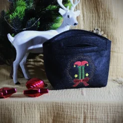 Säckchen & Beutel|handgemachtesGlück Zauberhafte Filz-Geschenktaschen für die Weihnachtszeit – liebevoll genäht und bestickt, auch personalisierbar