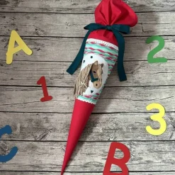 Best zauberhafte Schultüte / Zuckertüte mit wunderschönem 3D Pferdekopf Kinder Schultüten
