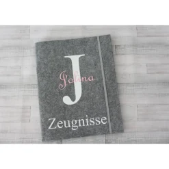 Clearance Zeugnis Hülle aus Filz personalisiert – Schutzhülle & Mappe für Zeugnisse Kinder Einschulung
